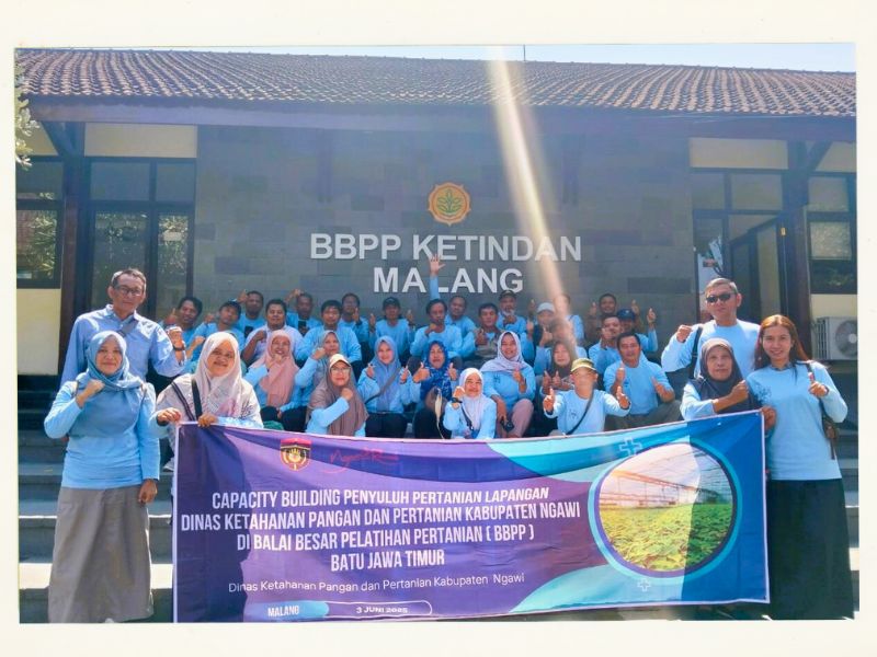 Kunjungan Penyuluh Pertanian Lapangan Dinas Ketahanan Pangan dan Pertanian Kabupaten Ngawi