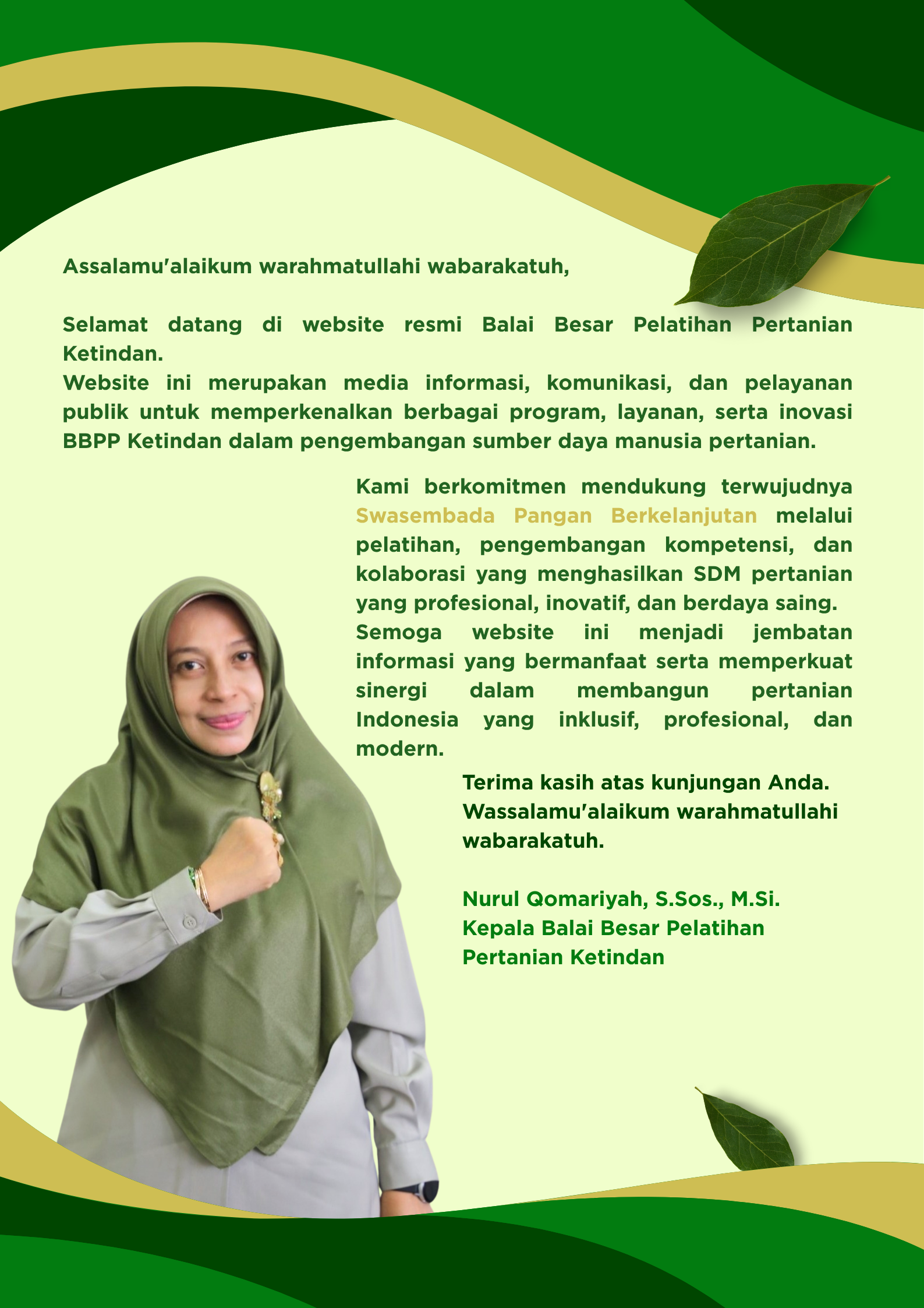 Ucapan Kepala Balai